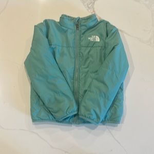 The North Face Girls Reversible Jacket, Mint Green, 6T